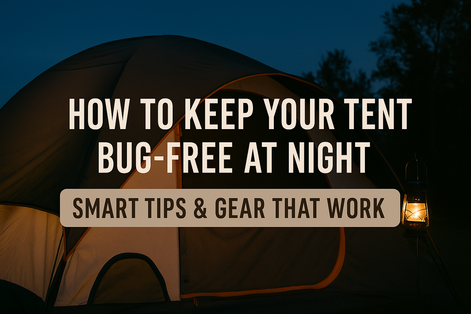 How to Keep Your Tent Bug-Free at Night – Camping Insect Protection Tips